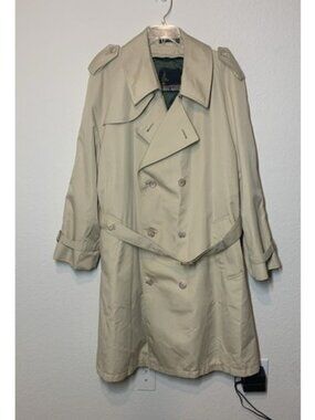 Harbor Master Tench Coat  Men’s Size 46 Reg Khaki All Weather Mariner III USA